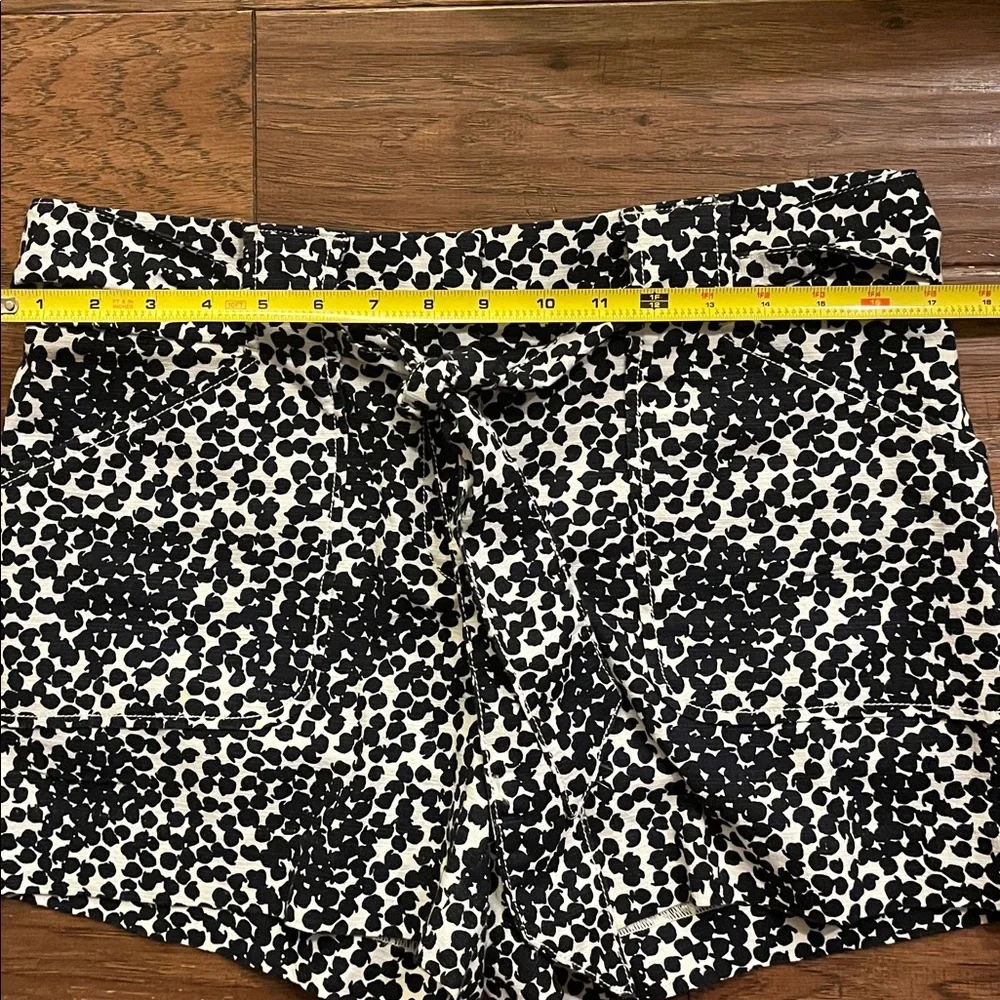 Ann Taylor Loft Navy and Blue Shorts with Sash Belt Size 8